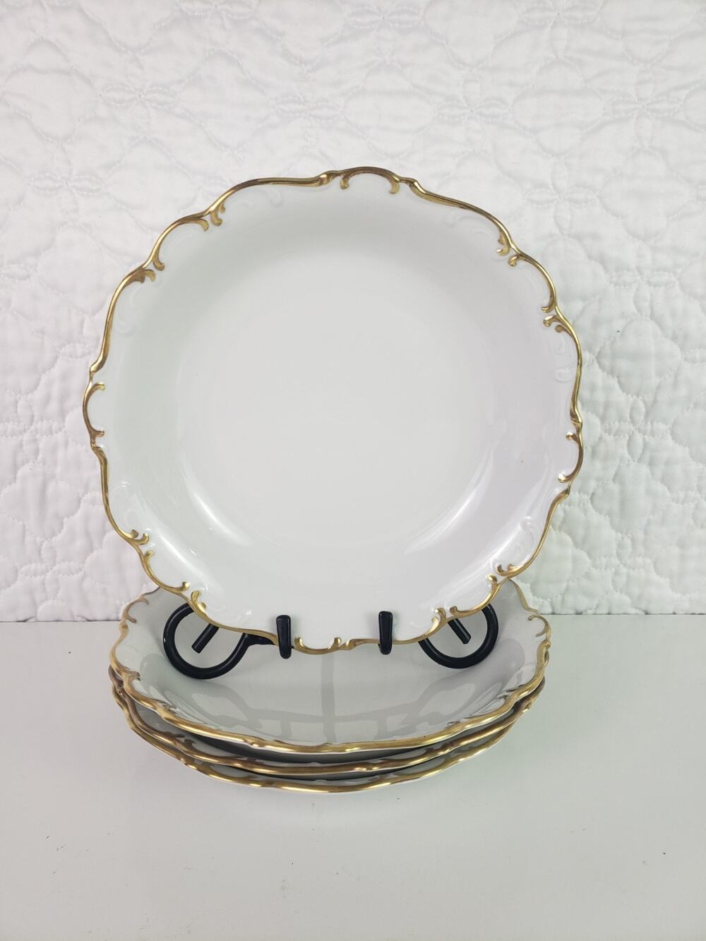 Schumann Arzberg Germany Gold Elegance Ramen Soup Bowl 4Pcs